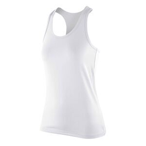 Spiro Womens/Ladies Impact Softex Sleeveless Fitness Tank Top / White